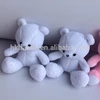 Cute white soft plush teddy bear toy