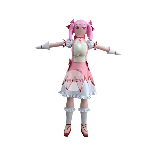 Custom New Design Sexy Pink Cute Cartoon Anime Inflatable Girl