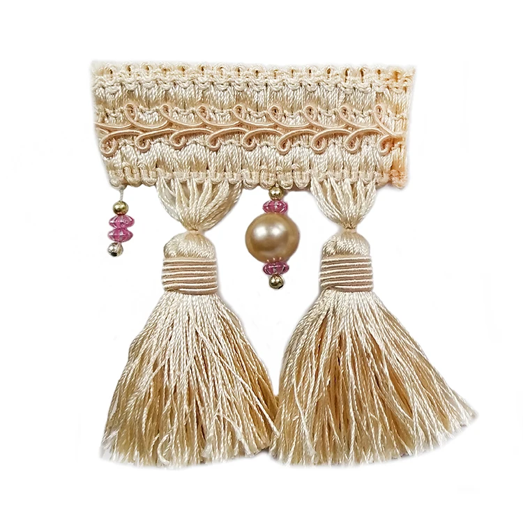 Hangzhou Newest Brightcolored Tassel Lace Fringe Trimmings For Dresses