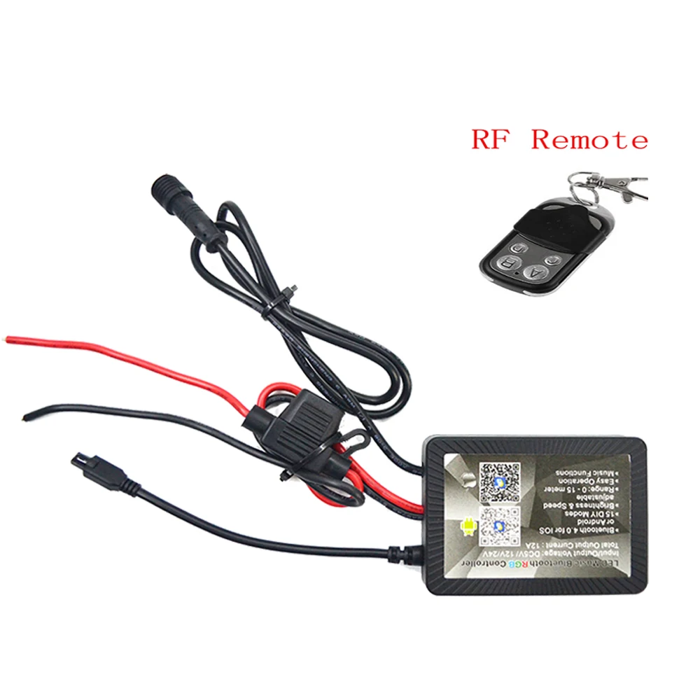 Waterpoof RGB Blue-tooth LED Music Controller with Smart Phone Control