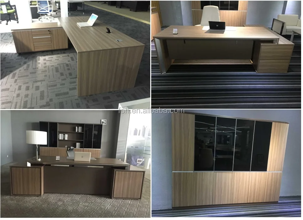 Panel Wood Administration Office Desk - Modern & Adjustable