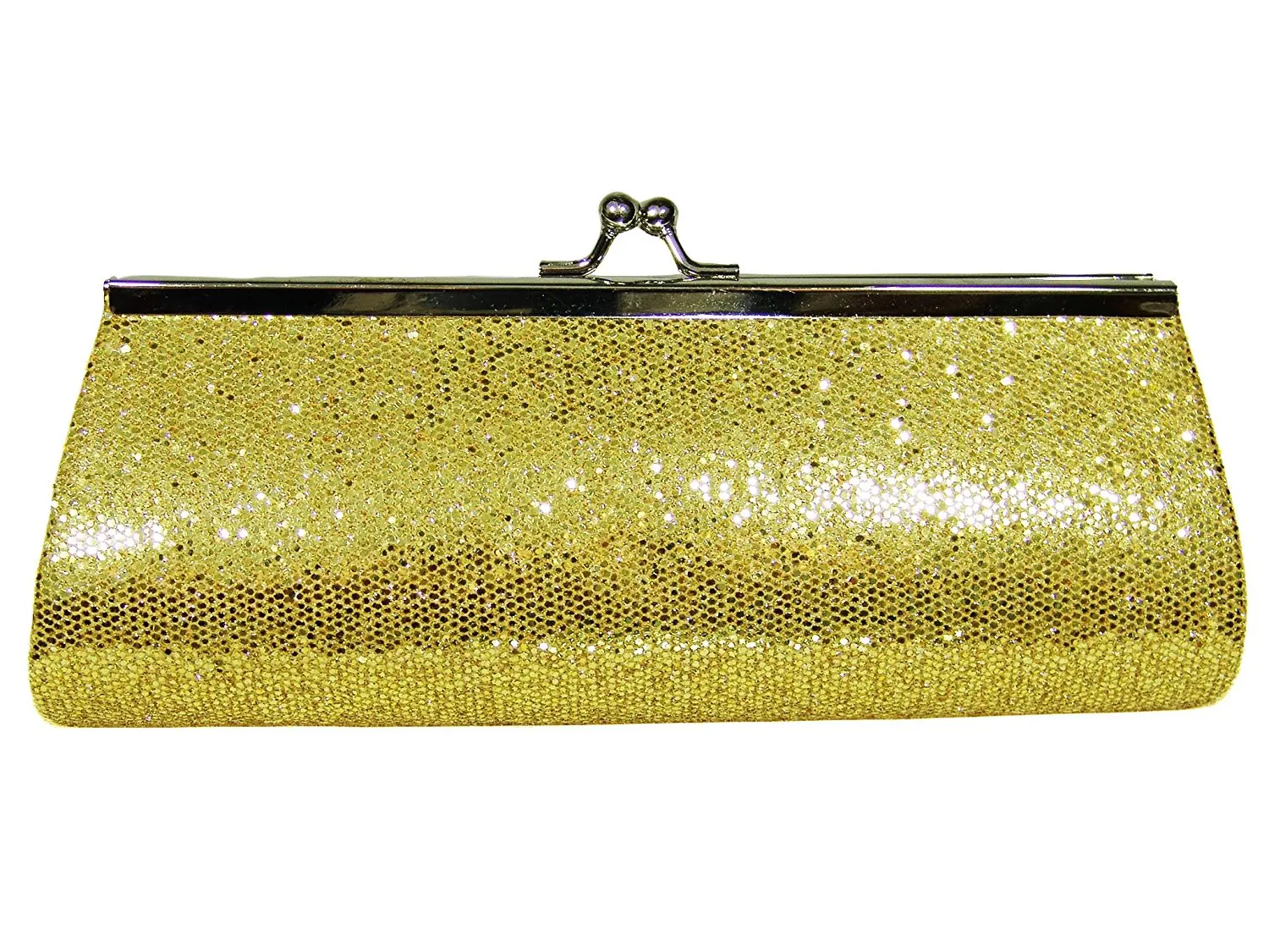 matte gold clutch bag