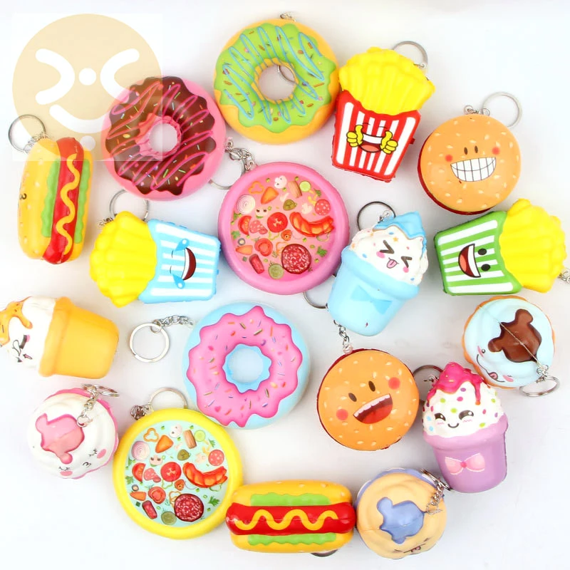 Blind Box Toy Japanese Fake Food Mini Pudding Jelly Squishy 1 Random Keychain 