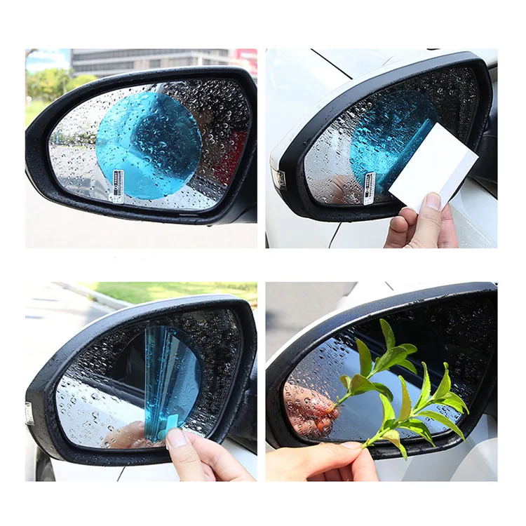 Universal Car Screen Protector Car Rearview Anti-fog Rainproof Mirror ...