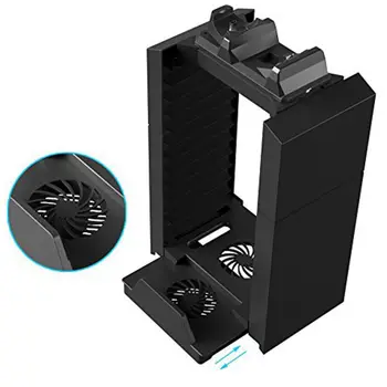 Cooler Fan Detachable Disc Storage Charge Stand For Ps4 Ps3 Ps Cooler Fan Detachable Disc Storage Charge Stand For Ps4 Ps3 Ps Move Console Controller