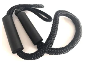 6-Foot Bungee Dock Line - Black boat bungee cord stretch dock line