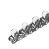 Custom size steel roller chain with top nylon roller