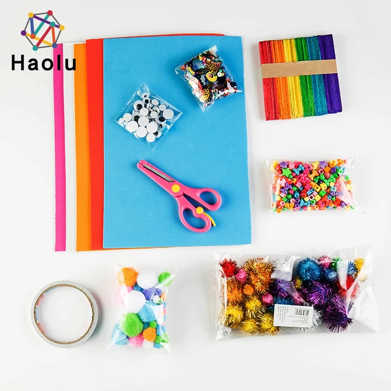 Kids Art Craft Supplies Assortment Set For School Projects Diy ...