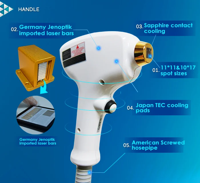 808nm diode laser hair machine