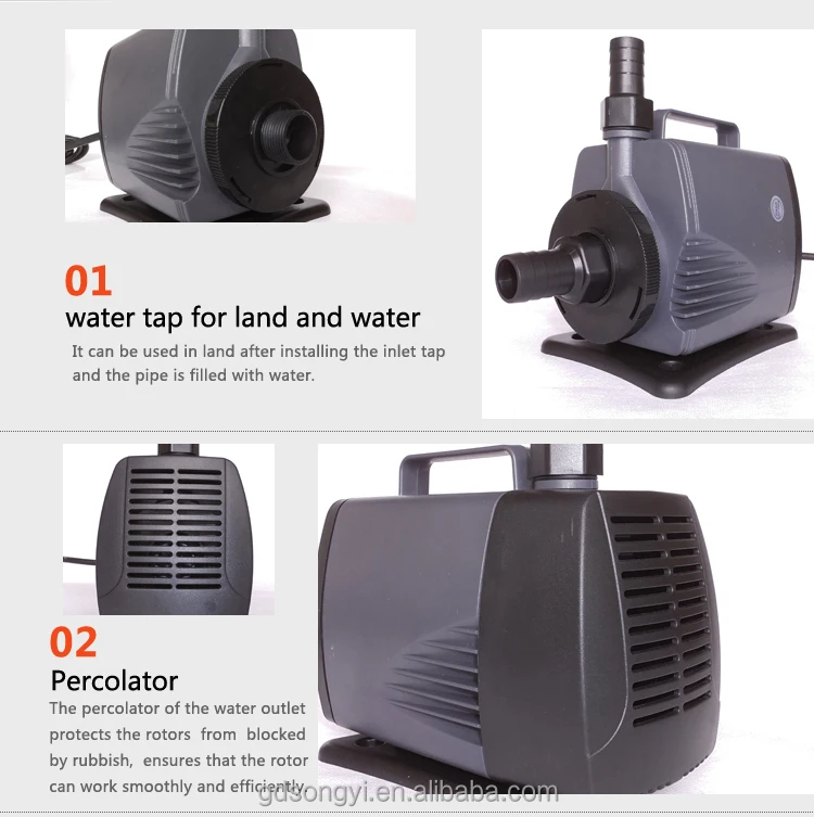 Electric,75 Watt Power And Water Usage Aquarium Pond Fountain Water