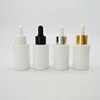 2019 new design high quality serum 1oz 30ml white glass bottle pump dropper bottle with spray