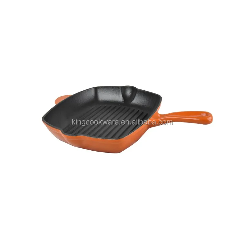 Custom Cast Iron Electric Gas Skillet With Smooth And Flat Bottom Buy