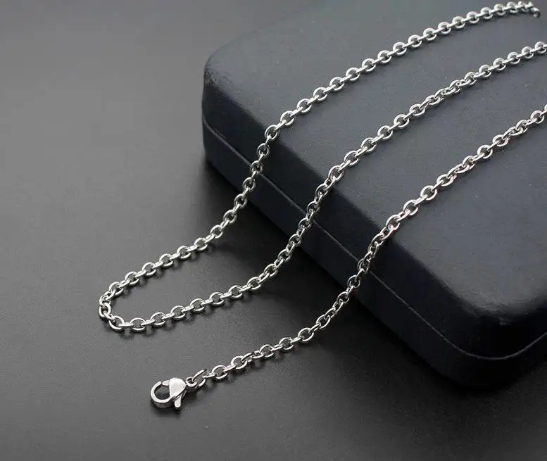 4M 2M Rolo Chain Unfinished Chains DIY Necklaces 3//6.5mm 4 Colours Wholesale