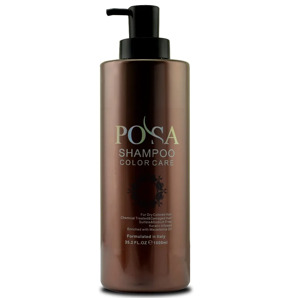 Best selling private label POSA color care shampoo repair damaged formulated in Italy