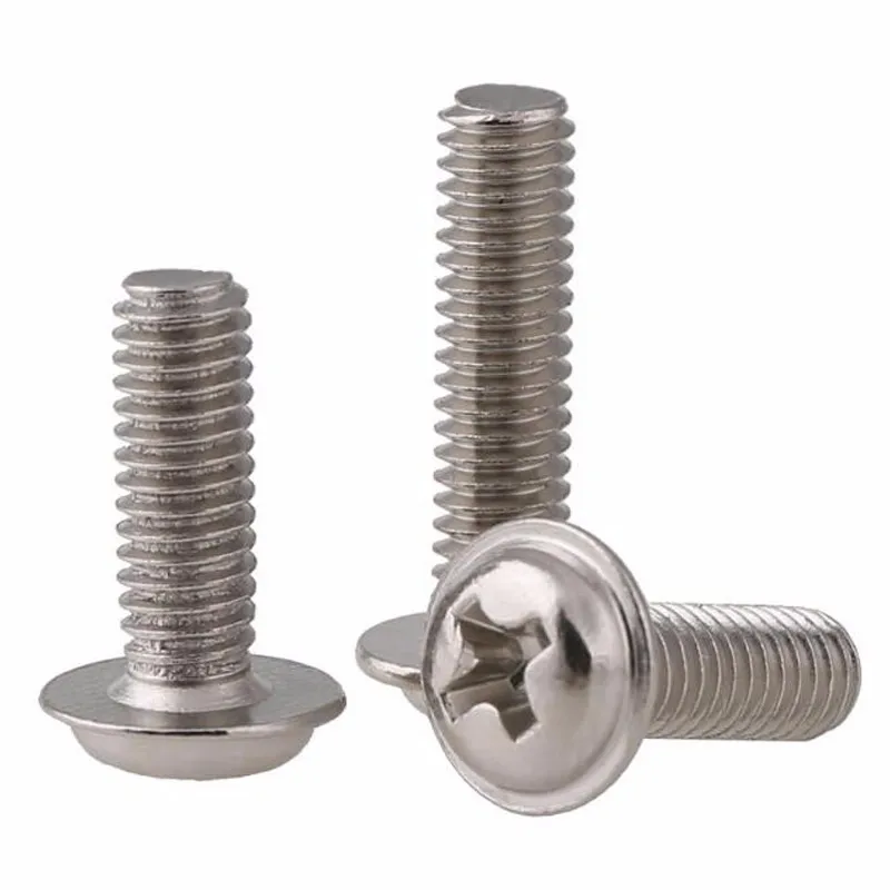 M3*16mm Ss201 Stainless Steel Phillips Pan Washer Head Machine Screw ...