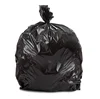 Industrial Solid Waste Garbage Plastic Bag Black With Label