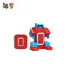Educational toy Model 3D ABS Plastic building block Deformed man Alphabet robot Letter O