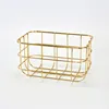 5.5 L gold storage basket metal wire basket with 4 colors