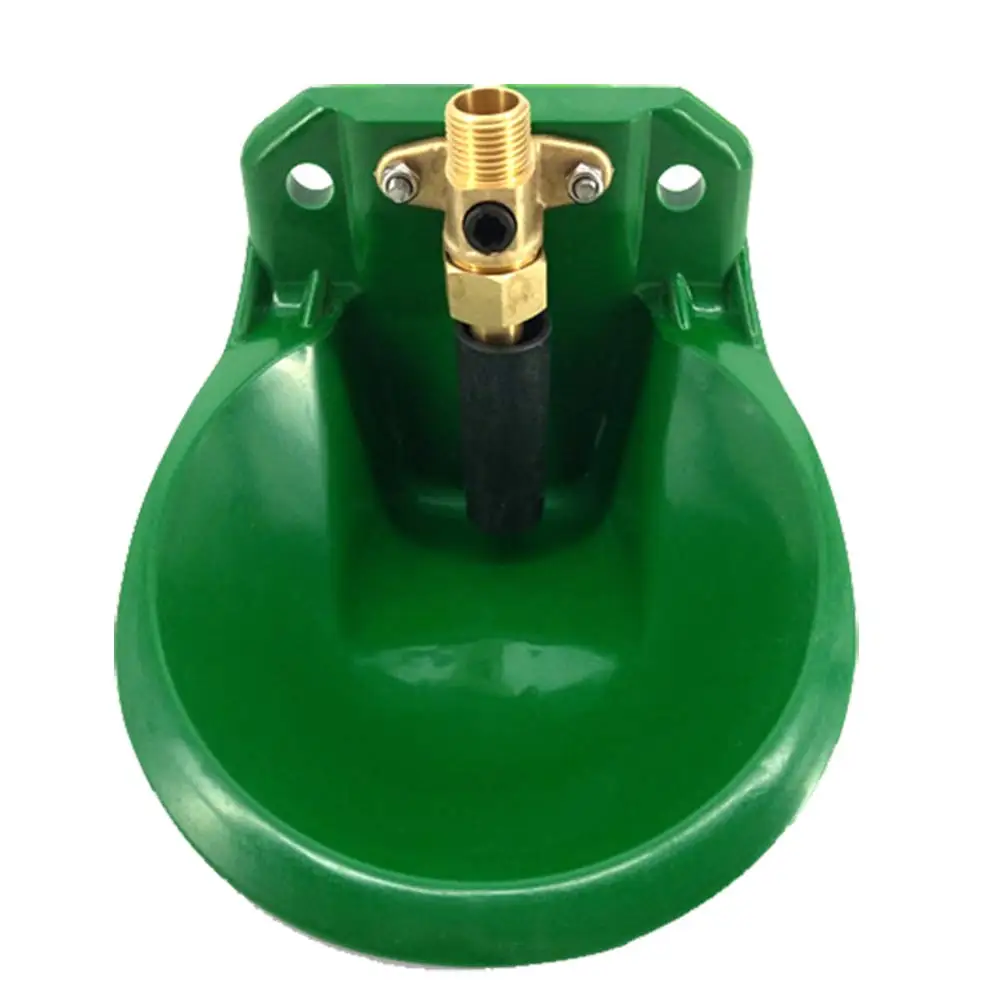 Copper Valve Sheep Goat Water Bowl Green Plastic Durable Water Bowl For