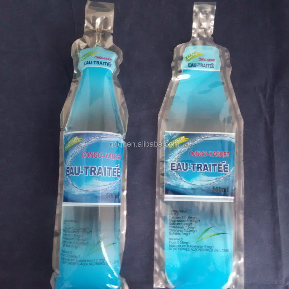 500ml Heat Sealing Pure Water Bottle Shape Sachet Buy Water Sachet