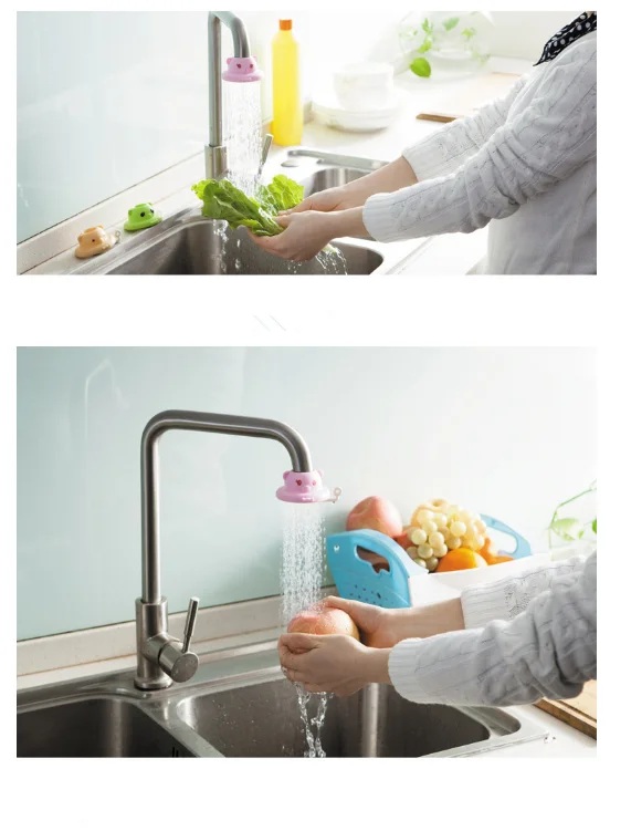 卡通形状可调节水调节器厨房水龙头喷头水龙头碳
