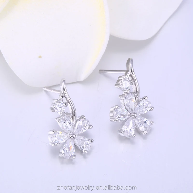Artificial Diamond Stud Earrings Korean Fashion Jewelry Design Artificial Diamond Stud Earrings Korean Fashion Jewelry Design Indian Bridal Necklace Set Sets Kundan