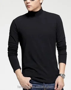 Fashion man cotton private label blank long sleeved black T-shirt wholesale Fashion man cotton private label blank long sleeved black T-shirt wholesale