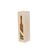 slide lid single bottle shape stock pine wine box