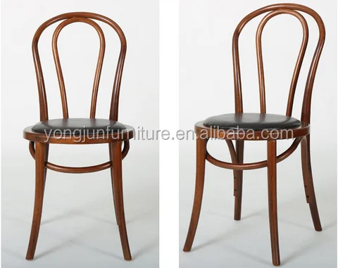Silla de madera curvada silla con asiento de poliuretano. doblada ...