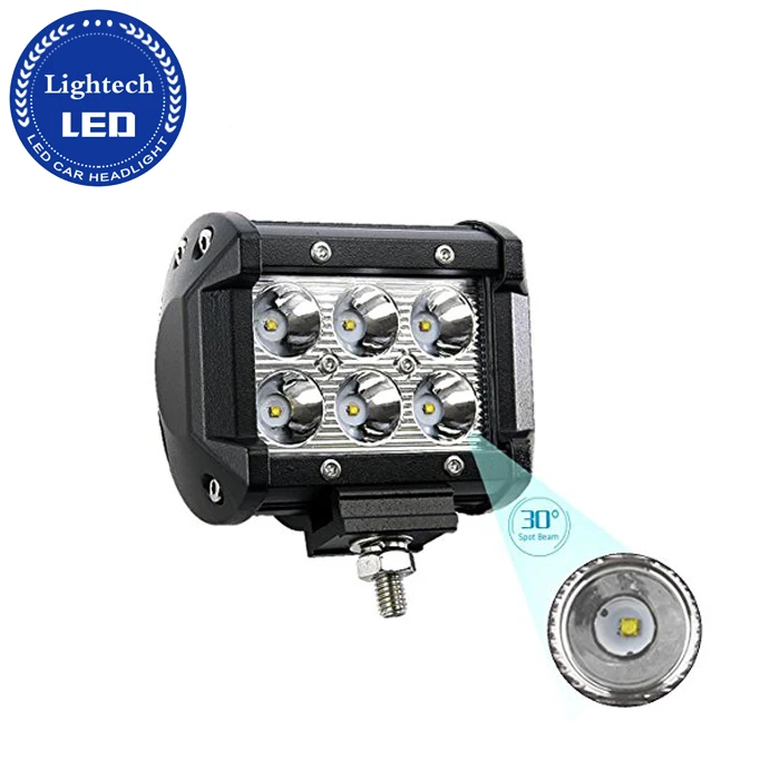 Auto Led Driving Light Bar 18w 4inch Led Light Bar Off Road Led Light