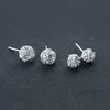 Trendy Wrapped Small Earrings Personalized Wool Ball Sterling Silver 925 Stud Earrings Jewelry