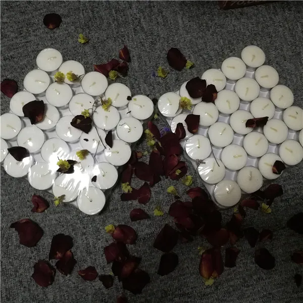 White unscented 100 pack tea light paraffin wax china candles