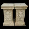 Natural Stone Carving Square Marble Roman Pillar Design (YL-L230)
