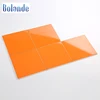 Cheap factory price square shape small chip subway tile waterproof 10 x 10cm mosaic orange wall tiles