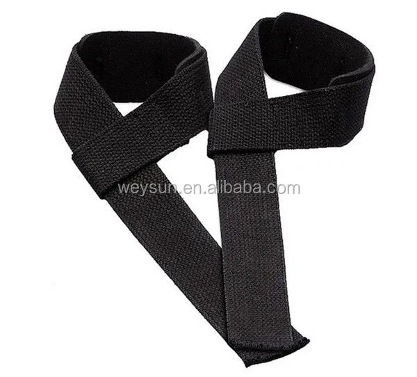 Weight Lifting Wrist Support Wraps Crossfit Gym Power Training Straps Men BLACK 