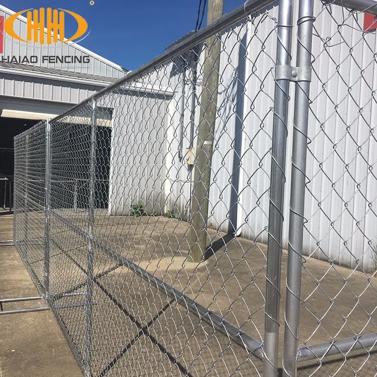 Temporary Chain Link Fence Panel Chain Like 6'x10' Panels 10'l X 6'h