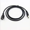 Custom Black 1.5m USB 2.0 A male to A female extension data charging cable