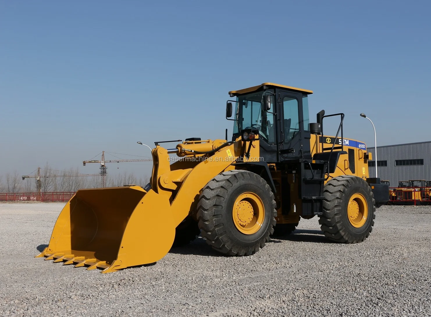 China Sem 655d Model Wheel Loader Caser 955 5 Ton 5000kg Tier 3 Engine ...