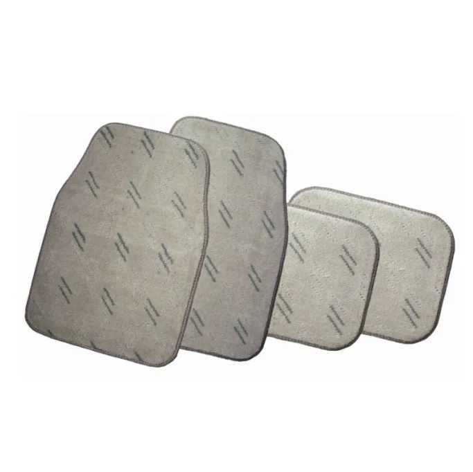 BDK A Set of 4 Universal Fit Front and Rear Logo Plush Carpet Floor Mats-Dolphin