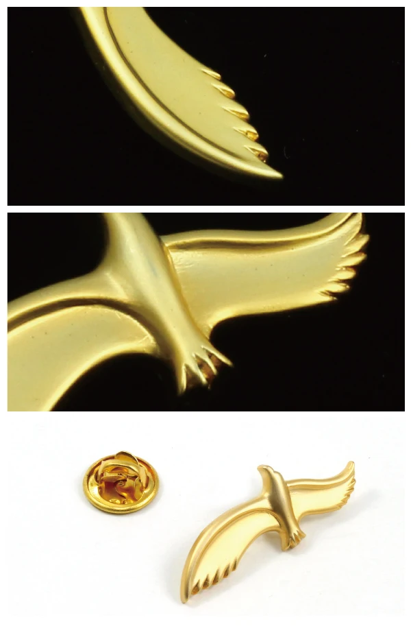 Quality Pigeon Bird Mat Gold Full 3d Pin Badge Buy Full 3d Pin