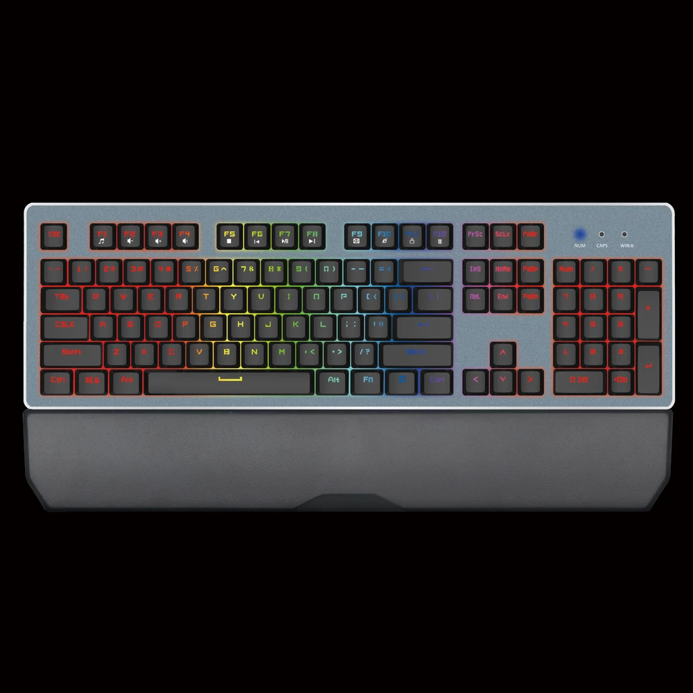 104/105 Keys Rgb Mechanical Gaming Keyboard With Real Blue/red/brown