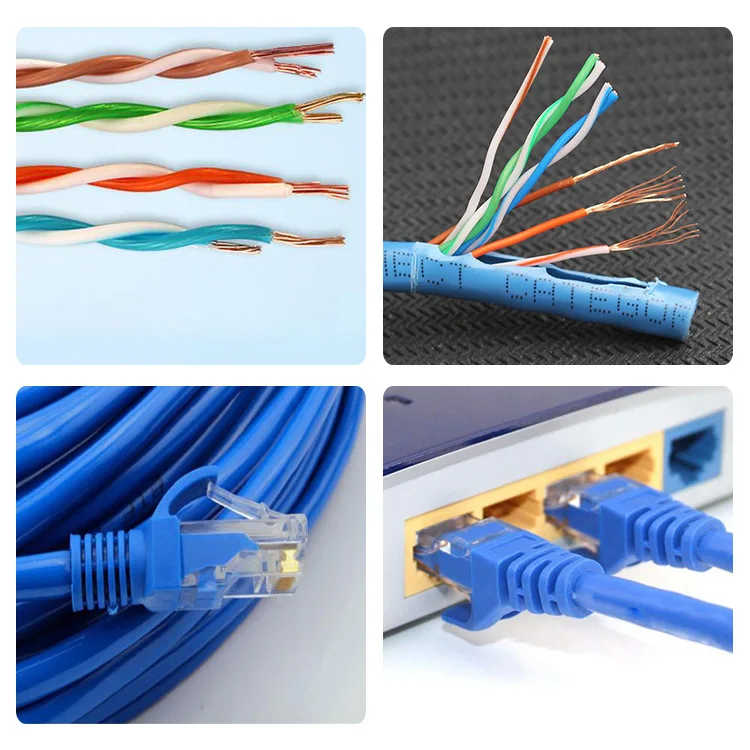 Customized Length Cat 5 Ethernet Copper Patch Cable Cat5e Utp Patch ...