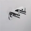 Household Hardware Shiny Surface Wall Mounted Brass Double Hooks For Bathroom