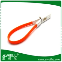 magnet micro usb data cable 25cm short flat short line charger