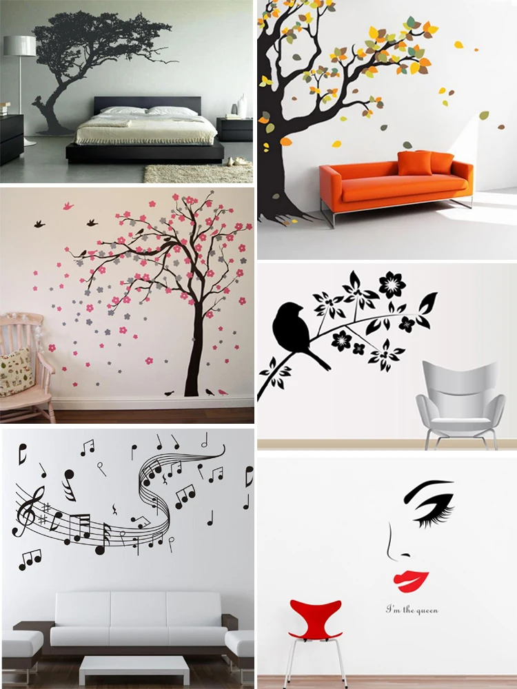 Brand Custom Vinyl Wall Art Mount Decorative Pvc Wall Decor Decoration