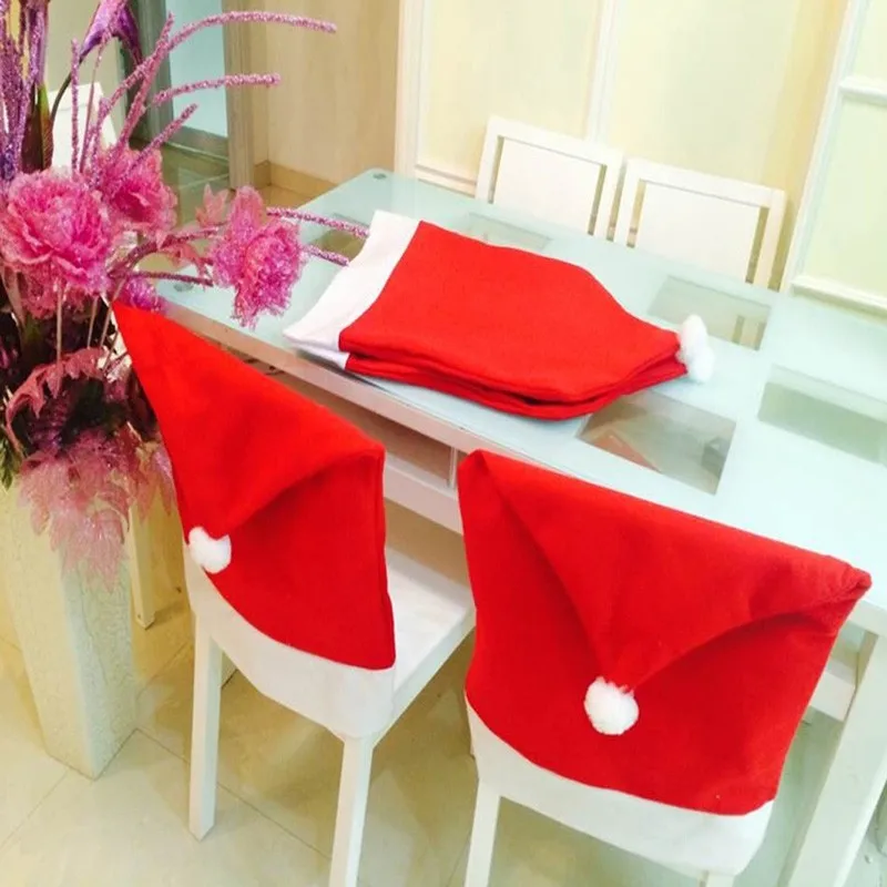 santa hat chair covers