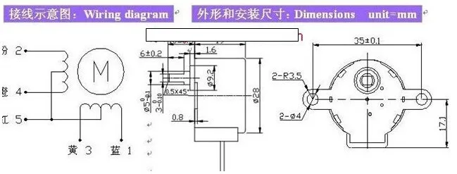 5v 4相5線式ステッピングモータ28byj-48減速比1/16 - Buy 28byj-48ステッピングモータ,28byj-48  5v,28byj-48比1/16 Product on Alibaba.com