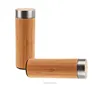 BPA FREE double layered vacuum bamboo stainless steel water filter bottle,bamboo vacuum insulated stainless steel water bottle