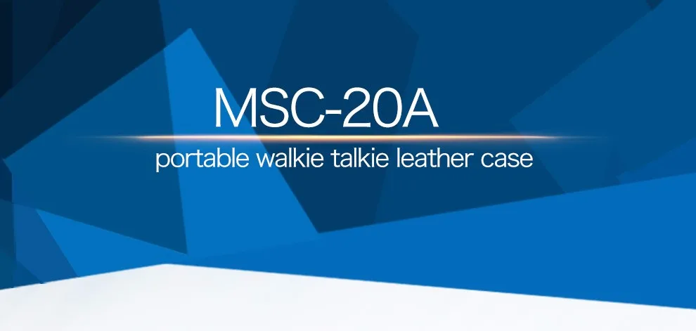 Portable walkie talkie leather case MSC-20A two way radio case for BAOFENG/ZASTONE/HYT walkie talkie nylon case