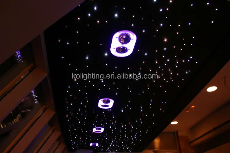 Twinkle color changing 45W LED fiber optic light projector for starry sky celing and curtain